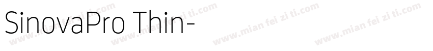SinovaPro Thin字体转换